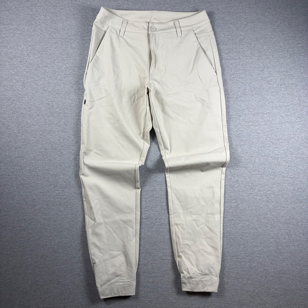 BYLT Everyday Jogger Pant 32 Slim Fit Tan Khaki Casual Tech Chino